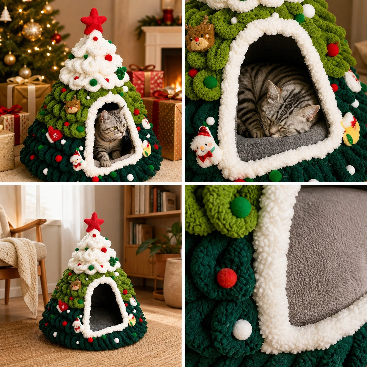 Christmas morning, comfortable sleep, and the soft enclosed interior.